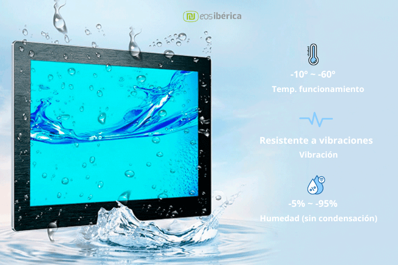 Componentes industriales resistentes al agua con protección Full IP65