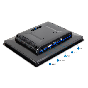 Ordenador fanless rugerizado en chasis de aluminio en color negro, con sistema de refrigeración pasiva sin uso de ventiladores para conseguir una protección ante entornos con mucho polvo.