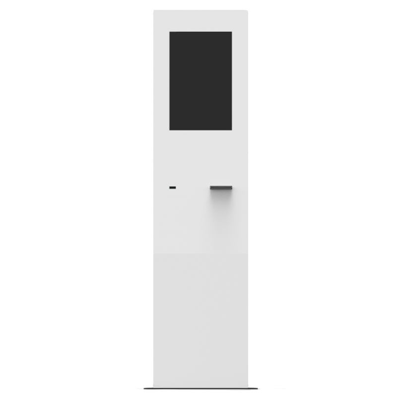 ePoint kiosco de interior con pantalla vertical que ocupa poco espacio