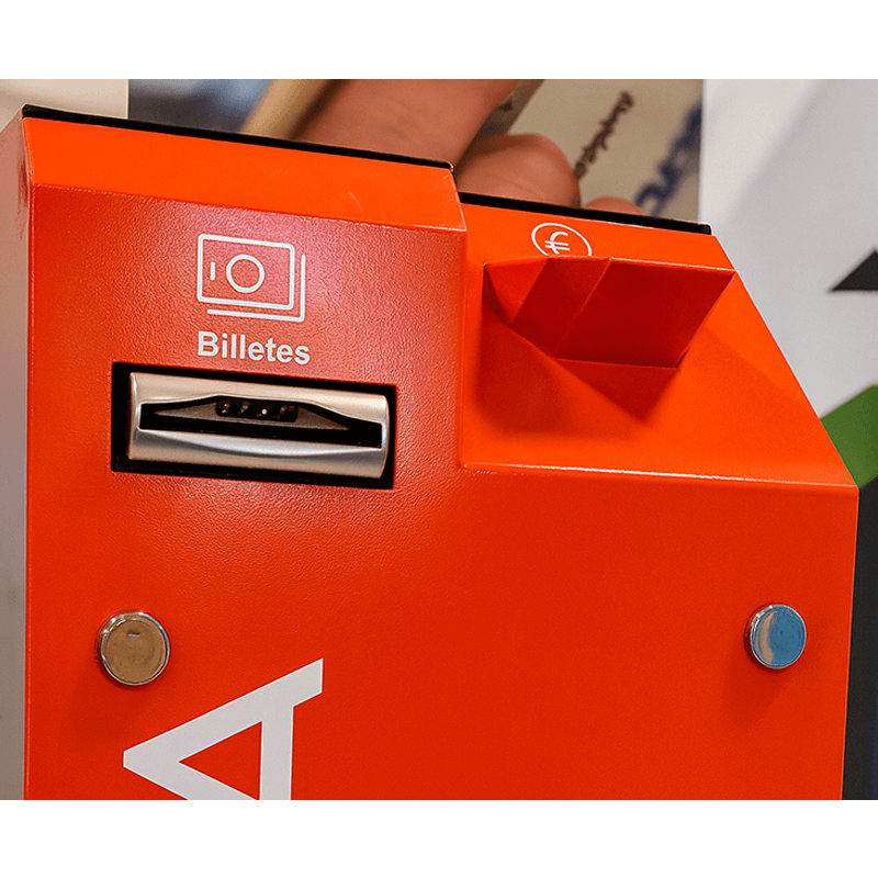 Kiosco de interior eCash para pago autónomo en efectivo