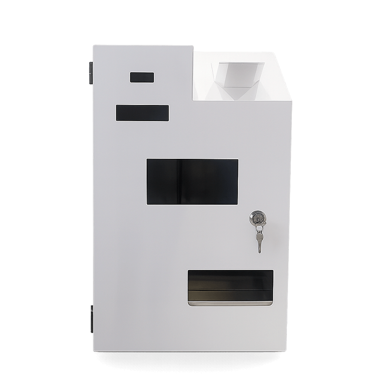 Kiosco de interior eCash mini para pago autónomo de tamaño reducido.