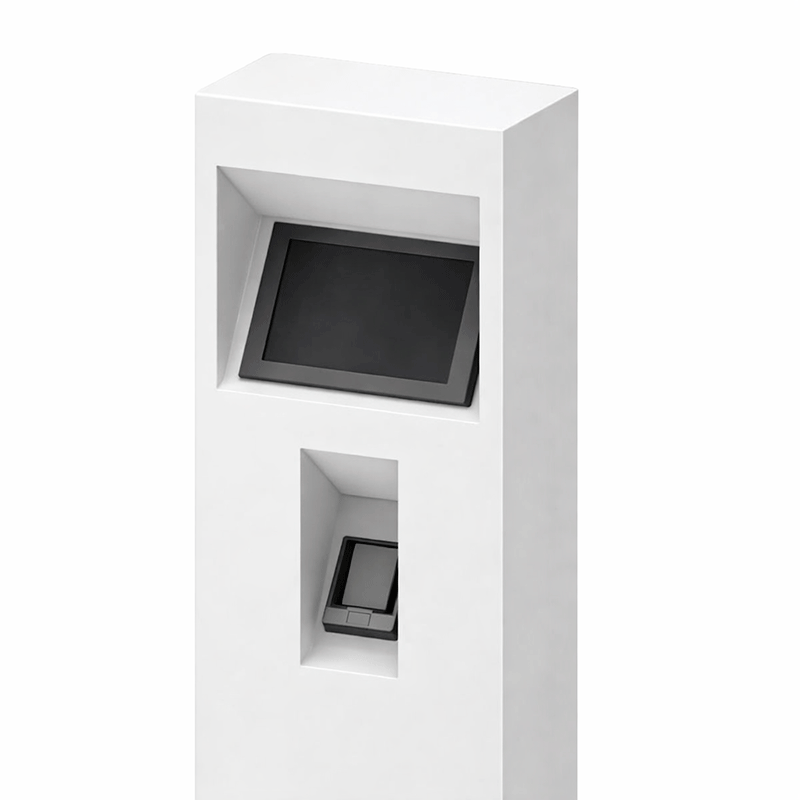 eColumn terminal de servicio interactivo para exterior antivandálico de pago digital y punto de recarga