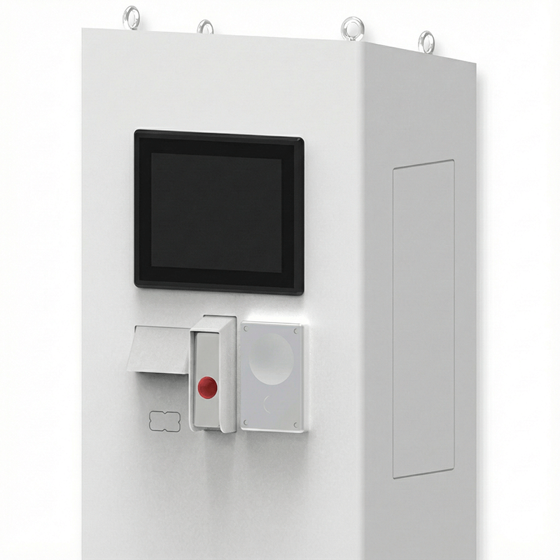 eStop-Pro_Detalle_ Kiosco digital para vehículos pesados con mantenimiento trasero