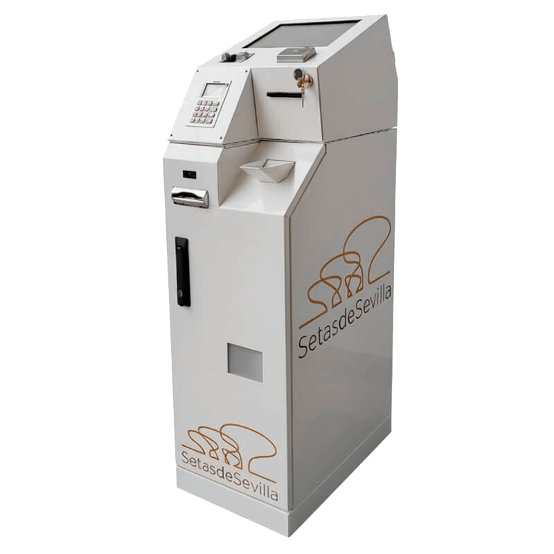 Kiosco de interior TPV series eCash TPV para para automatizado electrónico y en efectivo