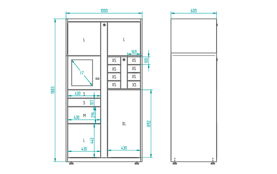 expressLocker dimensiones y medidas