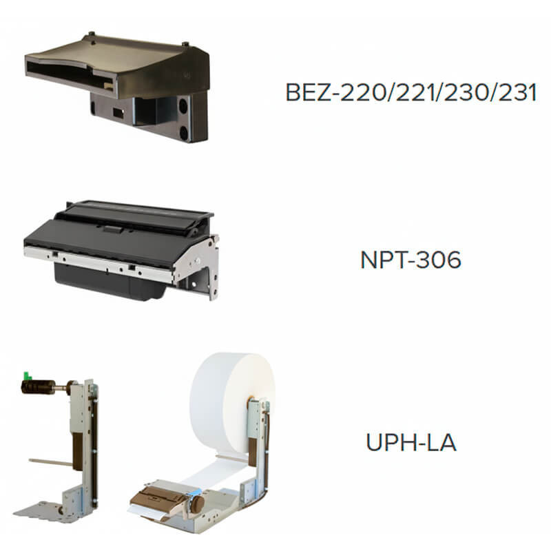 Opciones de bezel impresora de ticket de 80 mm horizontal e80 NP3511