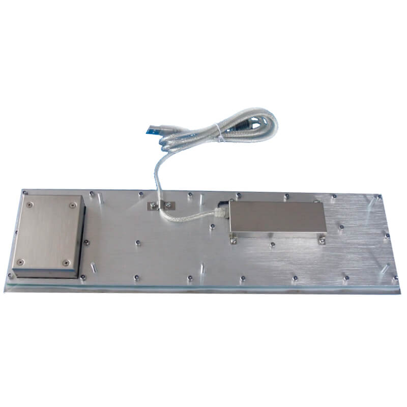 Trasera teclado industrial de acero pulido con IP65/IP68. eKM 400 BRA