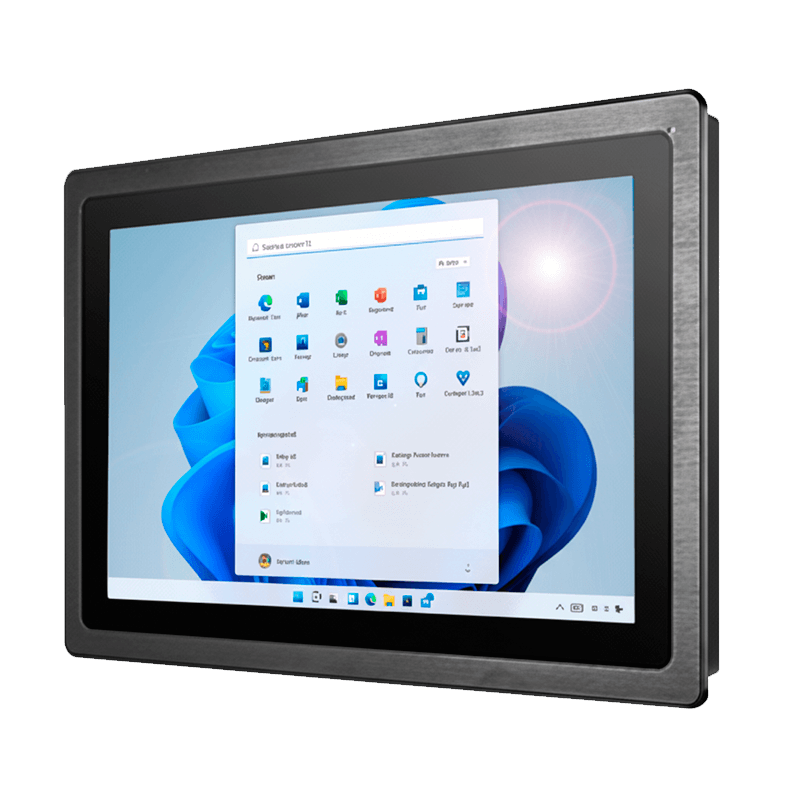 eMonitor TH-C-EXT-Auto monitor industrial IP65 para exterior con sensor de luminosidad y selector para ajuste automático del brillo