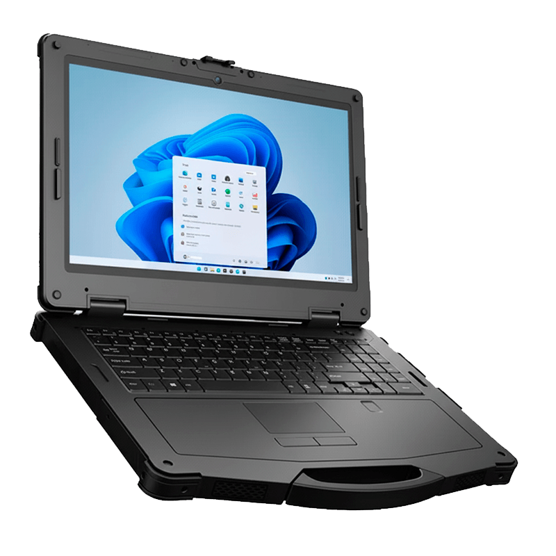 Portátil rugerizado con pantalla de 15,6” eNB-i5-1135G7 protección IP65, resistente a caídas de 1,22 m, cumple con el estándar MIL-STD-810G