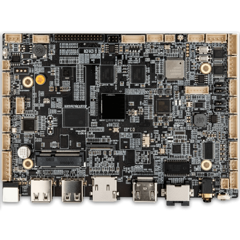 Interior Panel PC industrial táctil 10,1”/11,6” con procesador RK3568, 4GB RAM, Android 12, RFID/NFC para operarios y cámara opcional para códigos de barras ePX MES RFID