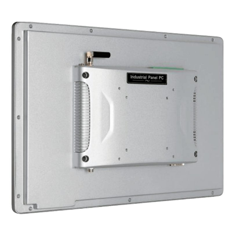 Trasera de ePX MES RFID Panel PC industrial táctil 10,1”/11,6” con procesador RK3568, 4GB RAM, Android 12, RFID/NFC para operarios y cámara opcional para códigos de barras.