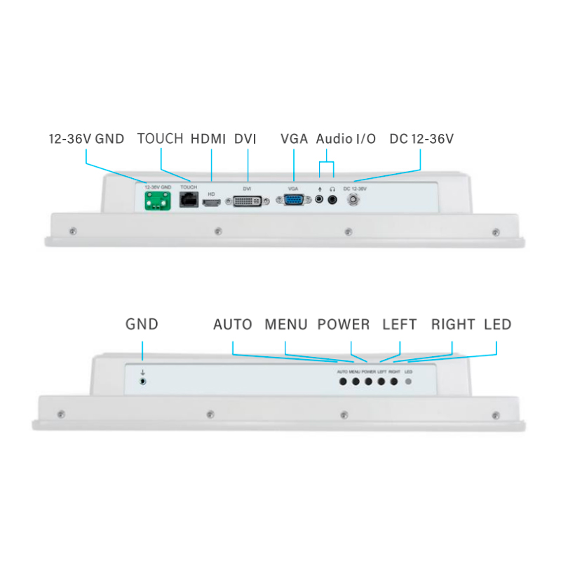Panel PC táctil para uso médico ePX-TH-MD-I5-6200U conexiones y puertos