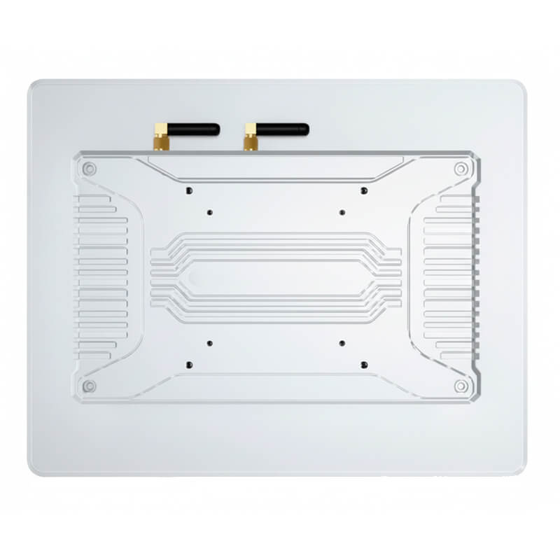 Panel PC táctil para uso médico parte trasera