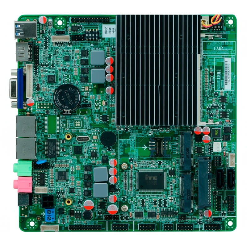 interior del monitor táctil de 15,6” de tecnología capacitiva y ordenador fanless rugerizado ePX156 i5 4300U