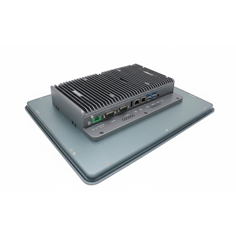Perfil de puertos y componentes del panel PC Industrial táctil 17” de 10ª generación ePX17-i7-10810U-TPM-r