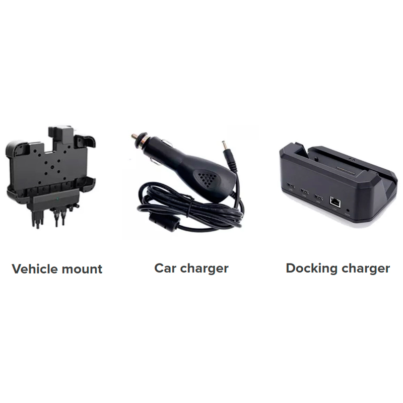 Accesorios tablet rugerizada de 10,1” eTX-EMD-i5-1235u con estándar MIL-STD-810G