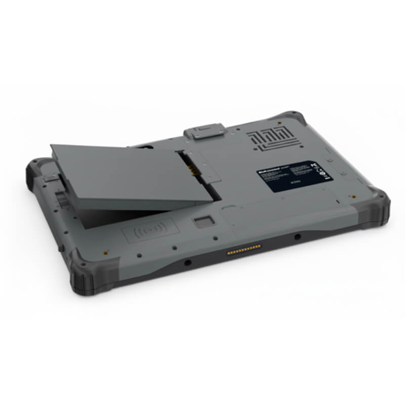 Trasera tablet rugged de 10,1” eTX-EMD-i7-1255u con estándar MIL-STD-810G