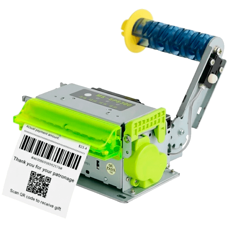 Impresora térmica de alta velocidad, salida horizontal, sistema de autocorte y avisos luminosos e80 MS LMK83 H