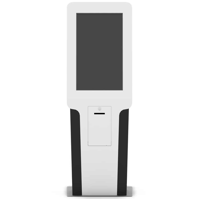 e832 Kiosco de 32” robusto multifuncional con puerta frontal y trasera