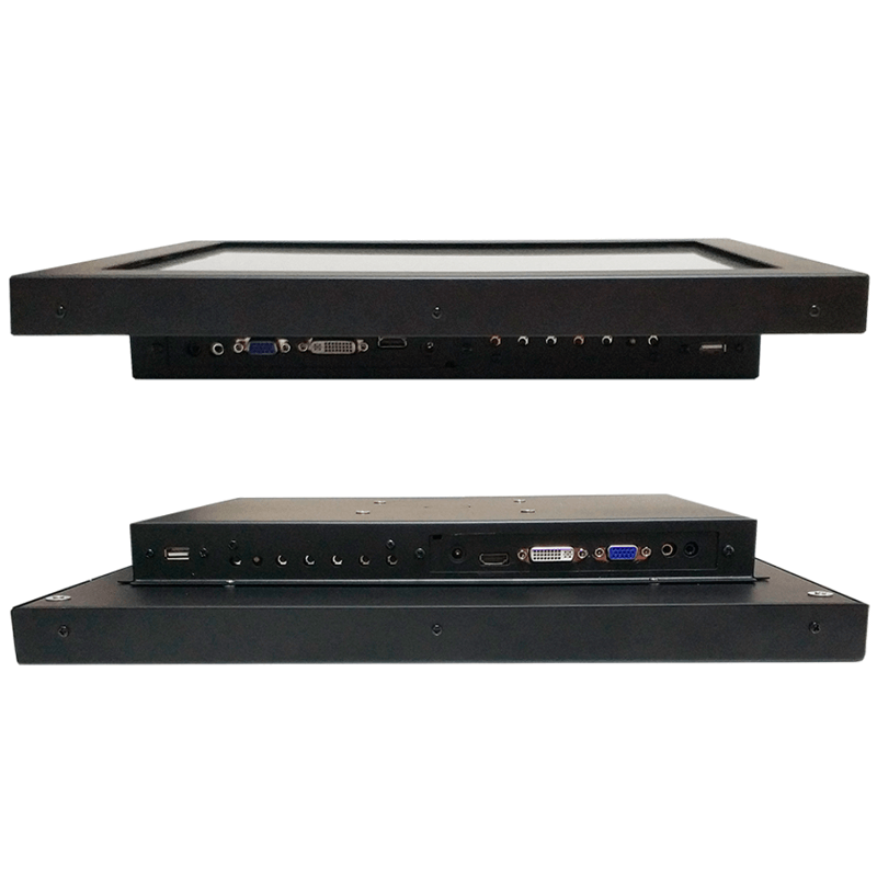 ePanel-Rear_Puertos Monitor táctil capacitivo/resistivo de marco abierto con anclajes