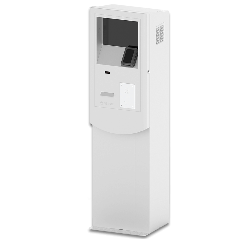 eStop-Car lateral Kiosco digital para vehículos ligeros con mantenimiento delantero