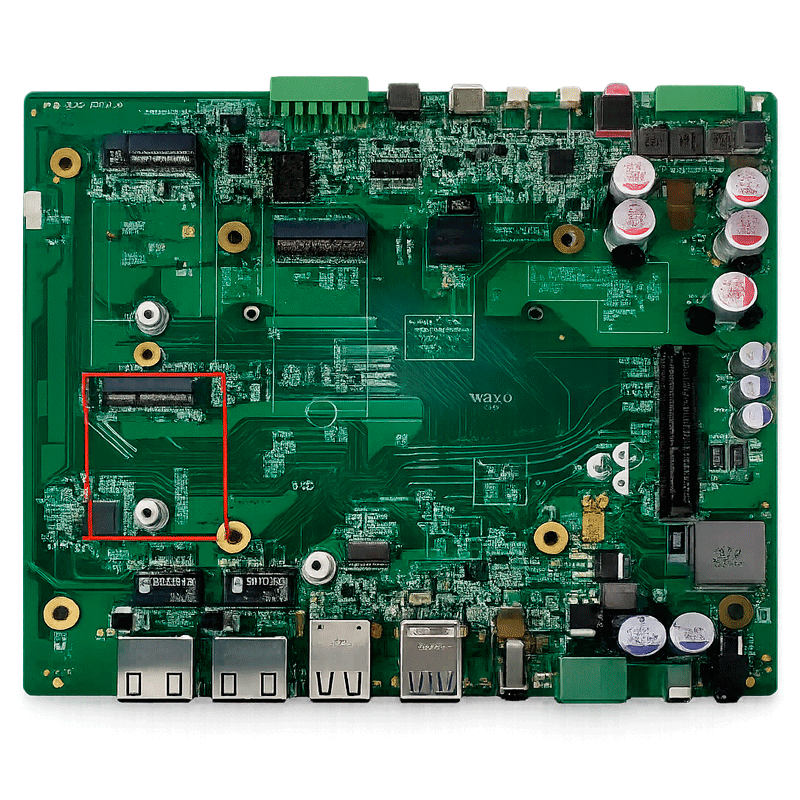 Pc industrial Edge AI equipado con el módulo NVIDIA Jetson Orin NX, una CPU ARM de 6 núcleos y una GPU con buen rendimiento de IA de hasta 70 TOPS.