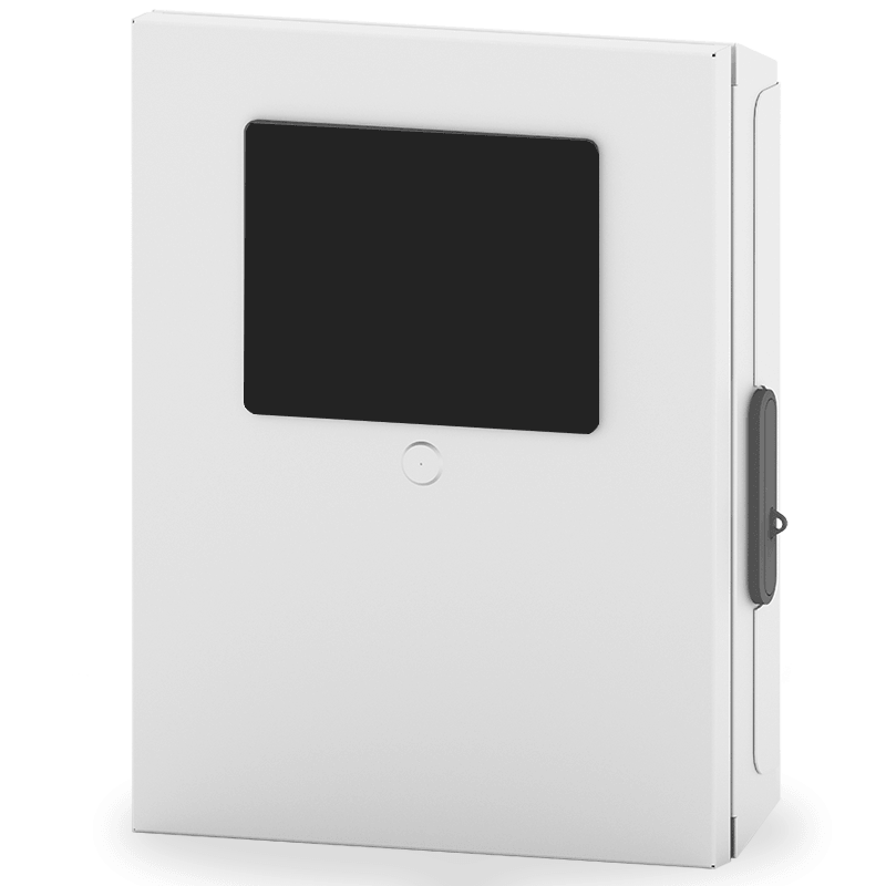 Imagen lateral ePay Card, terminal compacto, robusto y antivandálico para exteriores.