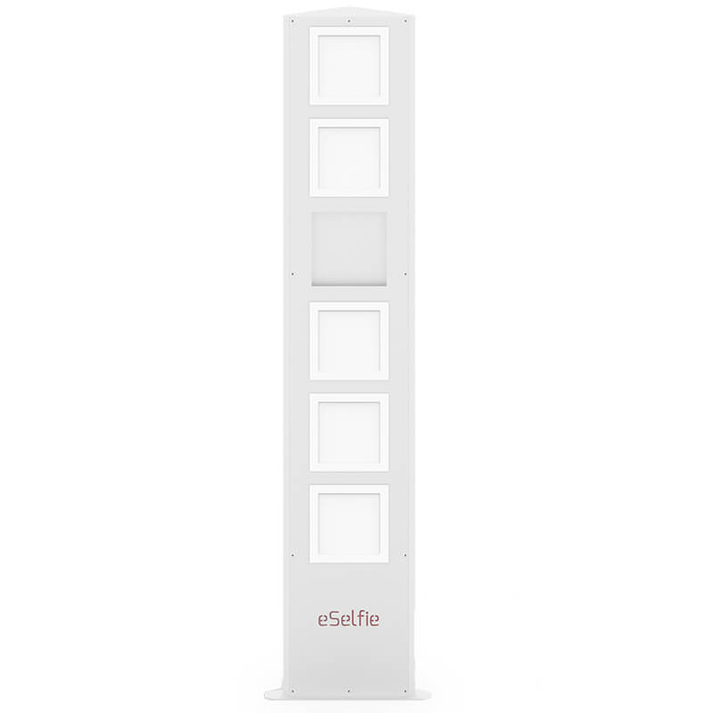 Columna Slim vertical con luz flash para hacer selfies