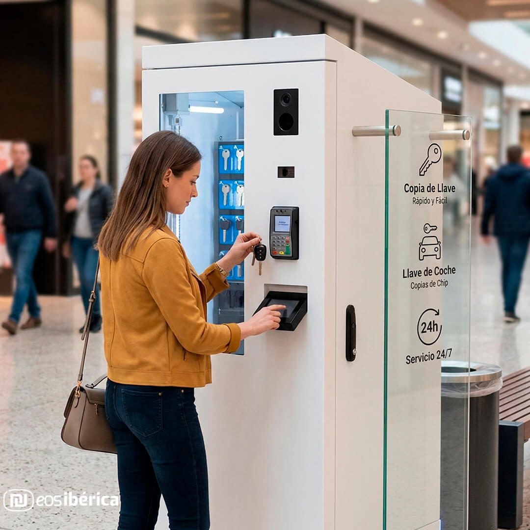 Kiosco digital para duplicado de llaves de forma autónoma